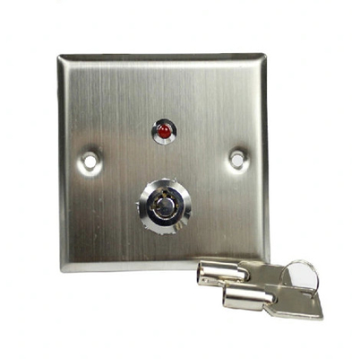 Interruttore a chiave del bottone del pulsante 3A DC12V dell'uscita del pannello degli ss con il LED