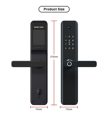Lega di alluminio biometrica elettronica della serratura di porta dell'impronta digitale di WiFi con la macchina fotografica/App di Tuya