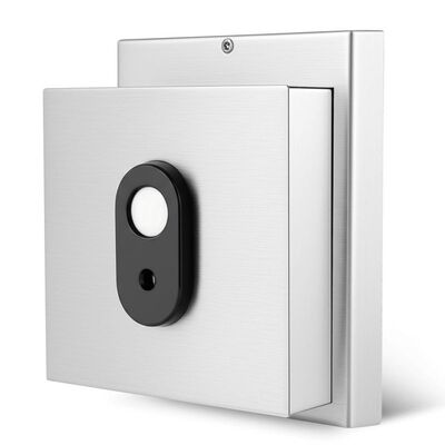 Blocco porta elettromagnetico in acciaio inossidabile 304 con pulsante di sblocco manuale per funzionamento a 12V/24V DC