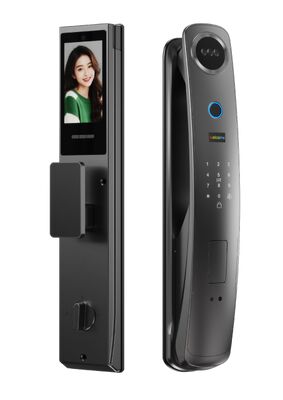 Serratura intelligente con riconoscimento facciale con accesso tramite impronta digitale, videocitofono e app Tuya