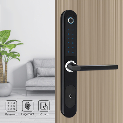 La parola d'ordine della carta di Tuya Wifi RFID ha protetto lo scivolamento di alluminio di Smart della serratura di porta