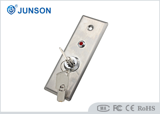 Rilascio esile 115*40mm della porta del pulsante dell'uscita di acciaio inossidabile con il LED chiave