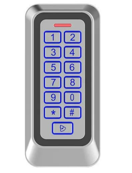 Cassa in metallo impermeabile IP67 tastiera con scheda RFID Controllo di accesso autonomo con 1000 utenti