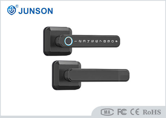 Serratura di porta quadrata nera dell'impronta digitale della maniglia Tuya APP con LockIdentification rapido