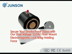 Proteggi le tue porte a prova di fumo con il nostro doppio voltaggio 12/24V a terra, serratura elettromagnetica da 60 kg.