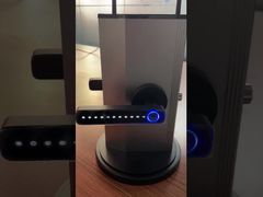 Presenta l'APP Tuya per serratura con impronta digitale con maniglia quadrata nera con identificazione rapida della serratura per te