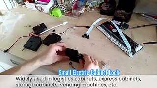 Chiusura del piccolo armadio elettrico